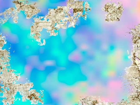 Opal gemstone background. Simulated glitter on faux iridescent opal texture . Trendy Vector template...