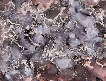 Brown and chocolate color with gold glitter alcohol ink splash, luxury abstract digital paper fine...