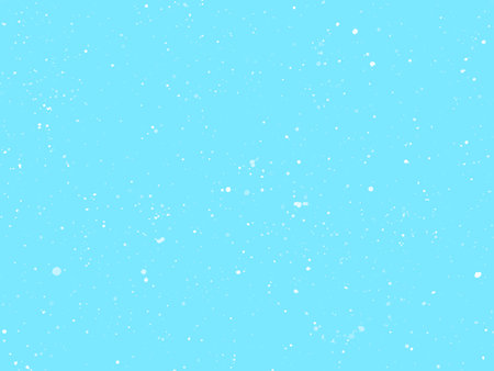Realistic falling snowflakes, snow on a frost blue background. Vectorのイラスト素材