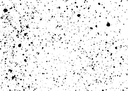 Ink blots Grunge urban background.Texture Vector. Dust overlay distress grain .Black paint splatteのイラスト素材