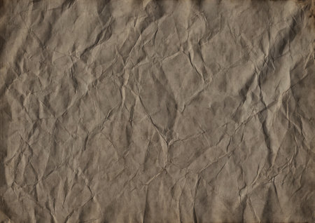 Vintage coffee-stained paper texture with soft wrinkles and aged edges. Perfect for scrapbooking, journaling, invitations, calligraphy, antique projectsの写真素材