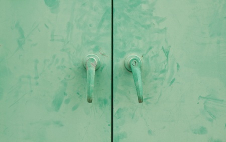 Iron old green door textureの写真素材