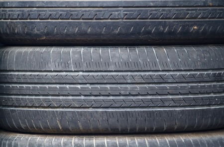 Detail of black tire textureの写真素材