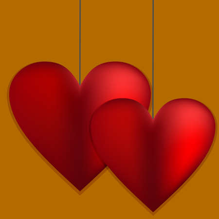 Happy Valentine's day card hearts light vector background.のイラスト素材