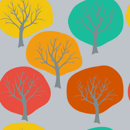 abstract background with treesのイラスト素材