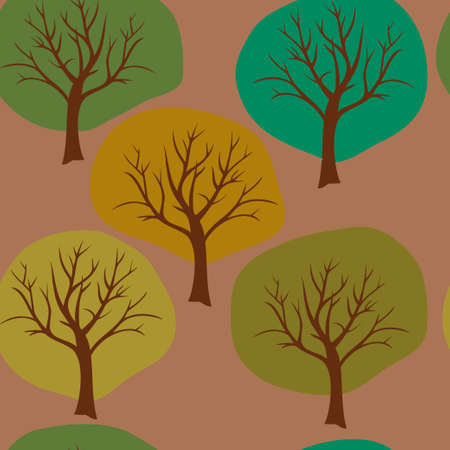 abstract background with treesのイラスト素材