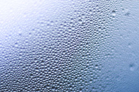 DROPS OF WATER ON GLASSの写真素材