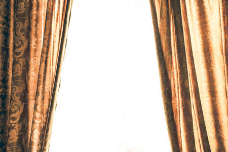 curtains concept with empty space for copy or text wallpaper backgroundの写真素材