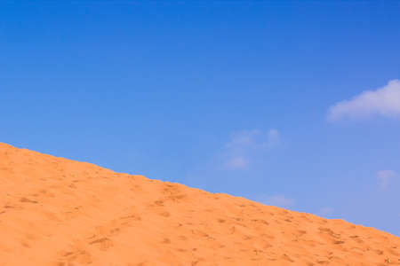 minimal desert landscape background scenic view diagonal horizon background of yellow sand dune...