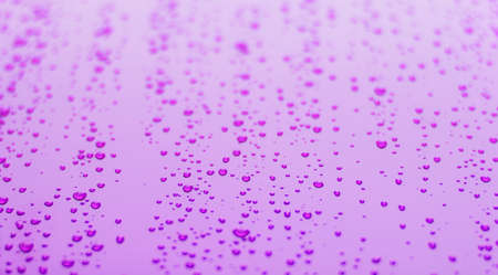purple background surface with condensation dew water drops perspective wallpaper pattern space copy spaceの写真素材
