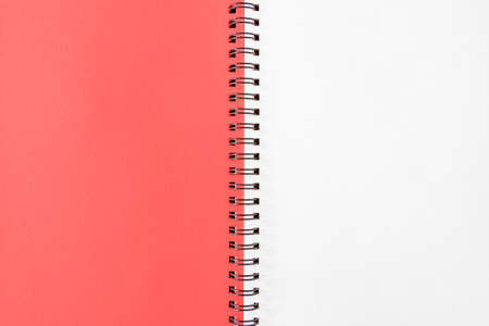 notebook pattern wallpaper simple background concept red and white colors and empty copy space for your text hereの写真素材