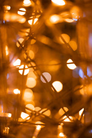 garland bokeh lights festive decoration vertical unfocused Christmas holidays concept picture