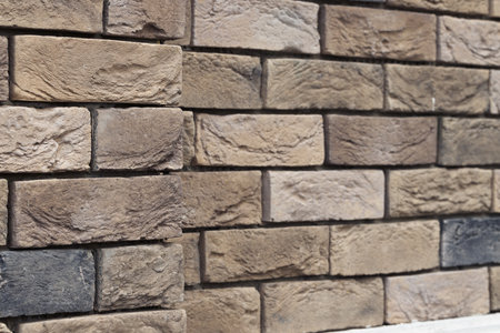 grunge dark brick wall perspective outside corner building background textured surface