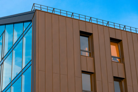 loft black geometric design building modern architectureの写真素材