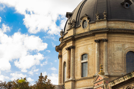 Ukrainian city Lviv catholic cathedral baroque architecture religion building sightseeing tourism...