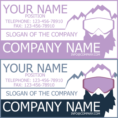 A business card for your winter company.のイラスト素材