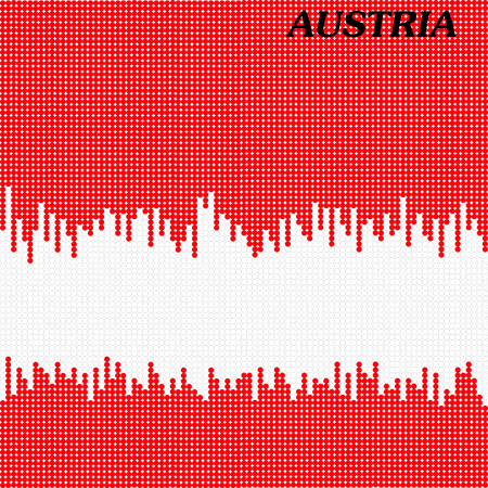 Flag in the style of wavy effect.の写真素材