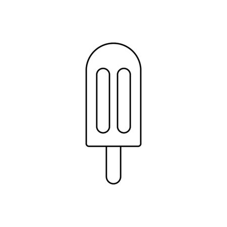 Ice cream outline icon. Symbol illustration for mobile concept and web design.のイラスト素材