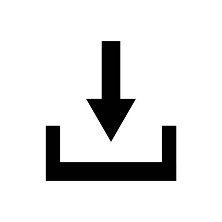 Download outline icon isolated.のイラスト素材