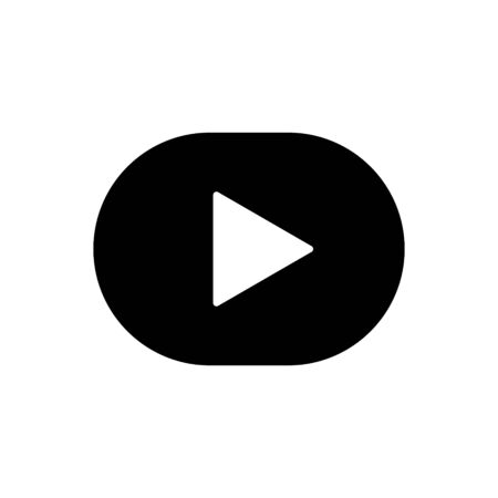 Play button outline icon isolated.のイラスト素材