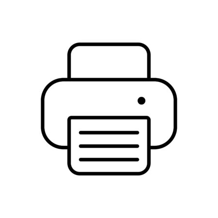 Printer outline icon.