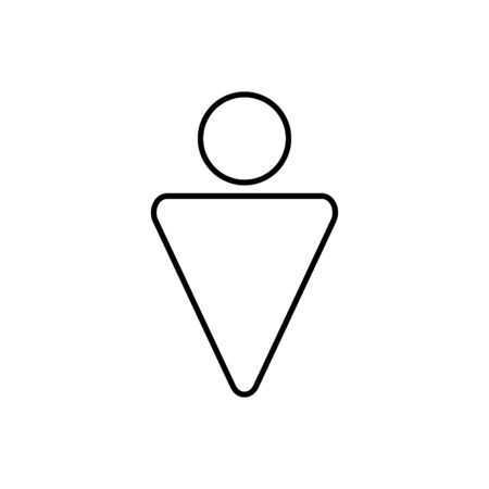 Man outline icon.のイラスト素材