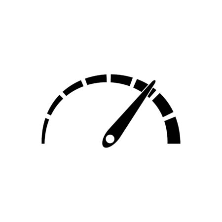 Speedometer outline icon. Symbol, logo illustration for mobile concept and web design.のイラスト素材