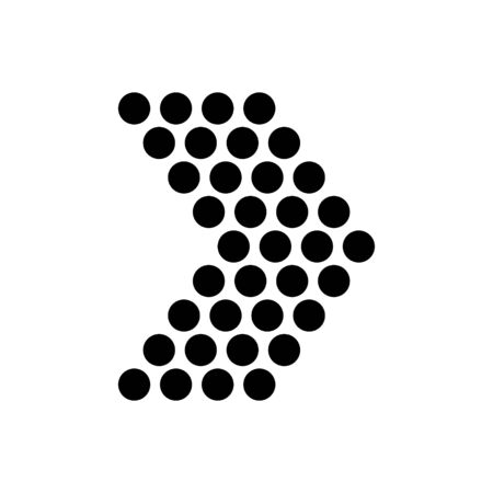 Arrow outline icon isolated. Symbol,  illustration for mobile concept and web design.のイラスト素材