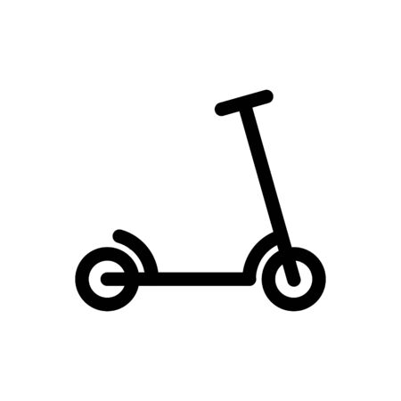 Scooter outline icon isolated. Bookmark simple line vector icon. Symbol, illustration. Pixel perfect vector graphics. Linear style sign for mobile concept and web design.のイラスト素材