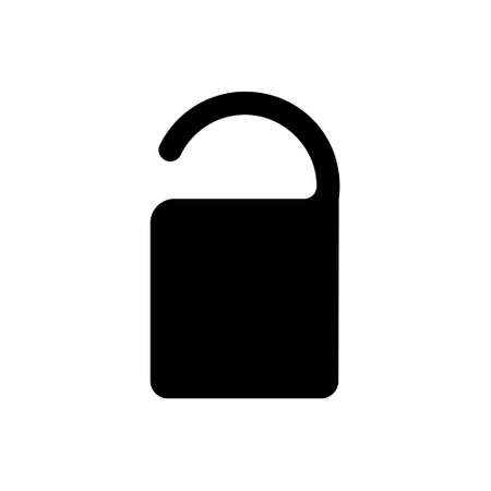 Doorknob outline icon. Symbol, logo illustration for mobile concept and web design.のイラスト素材