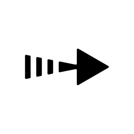 Right arrow outline icon. Symbol, logo illustration for mobile concept and web design.のイラスト素材