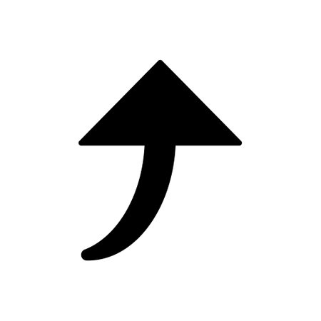 Rising arrow outline icon. Symbol illustration for mobile concept and web design.のイラスト素材