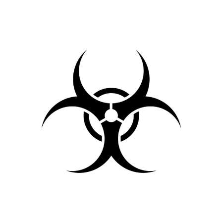 Biohazard outline icon. Symbol, logo illustration for mobile concept and web design.のイラスト素材
