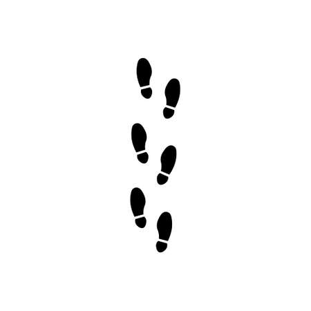Footprint outline icon. Symbol, logo illustration for mobile concept and web design.のイラスト素材
