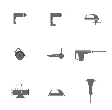 Electro tools for repair and construction workのイラスト素材