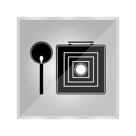 Vector image of an old camera iconのイラスト素材