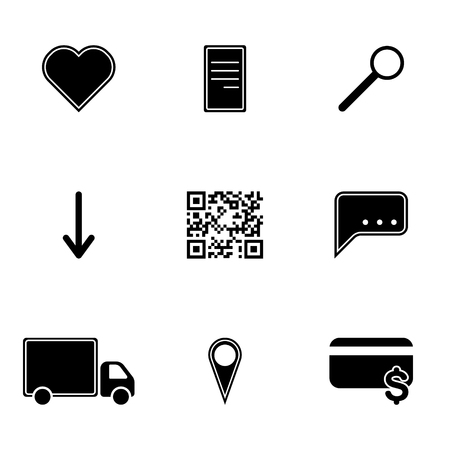 Set of icons for  interactive menuのイラスト素材