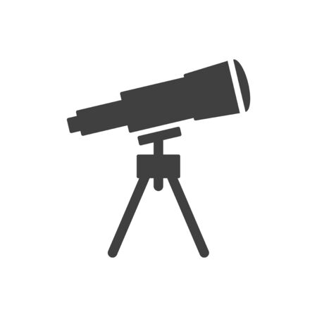 Telescope icon. Vector on a white backgroundのイラスト素材