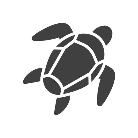Turtle Icon. Vector on a white backgroundのイラスト素材
