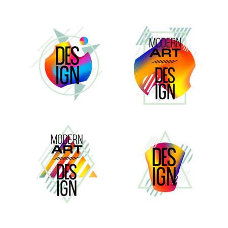 Vector frame Art graphics for hipsters . dynamic frame stylish geometric black background . element for design business cards, invitations, gift cards, flyers brochures.のイラスト素材