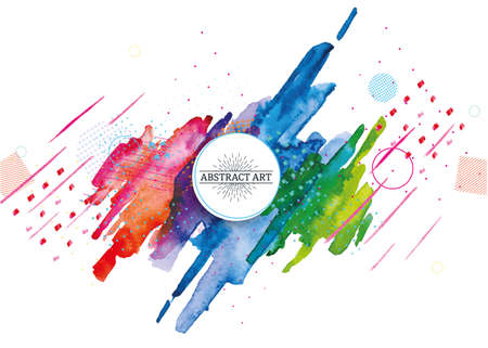 Vector frame for text Modern Art graphics for hipstersのイラスト素材