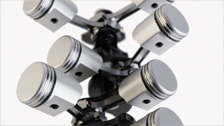 Piston system. 3D renderingの写真素材