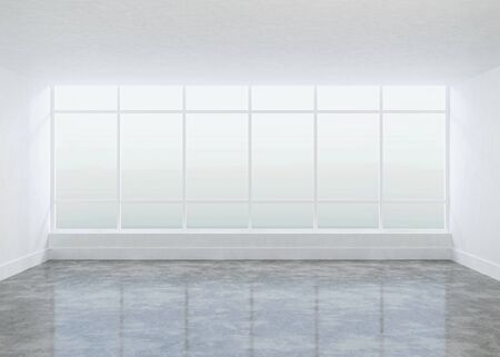 Empty room with white walls