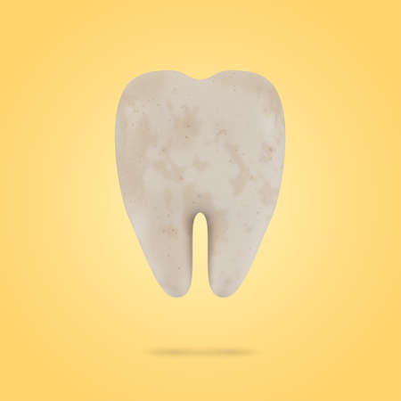 Sick Tooth. The concept of dental examination of teeth, dental health and hygiene. 3D illustration.の写真素材