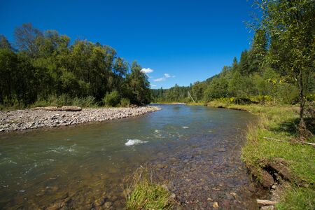 Biya River. Mountain Altai.の写真素材