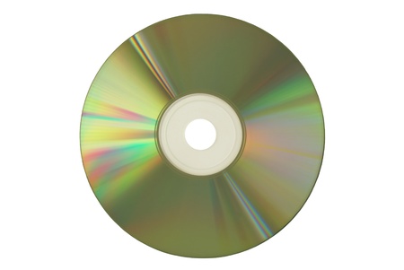 Compact Disc on white backgroundの写真素材