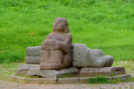 Granite monument in the city of Tver.のeditorial素材