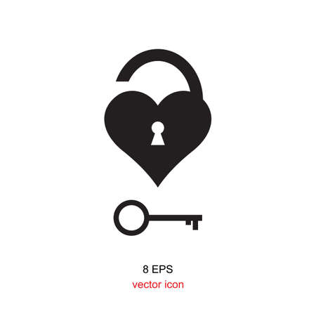 Flat design style lock or security,  padlock, login,  safe iconのイラスト素材