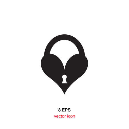 Flat design style lock or security,  padlock, login,  safe iconのイラスト素材