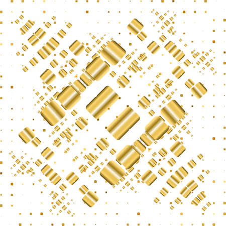 Vector gold geometric background or patternのイラスト素材